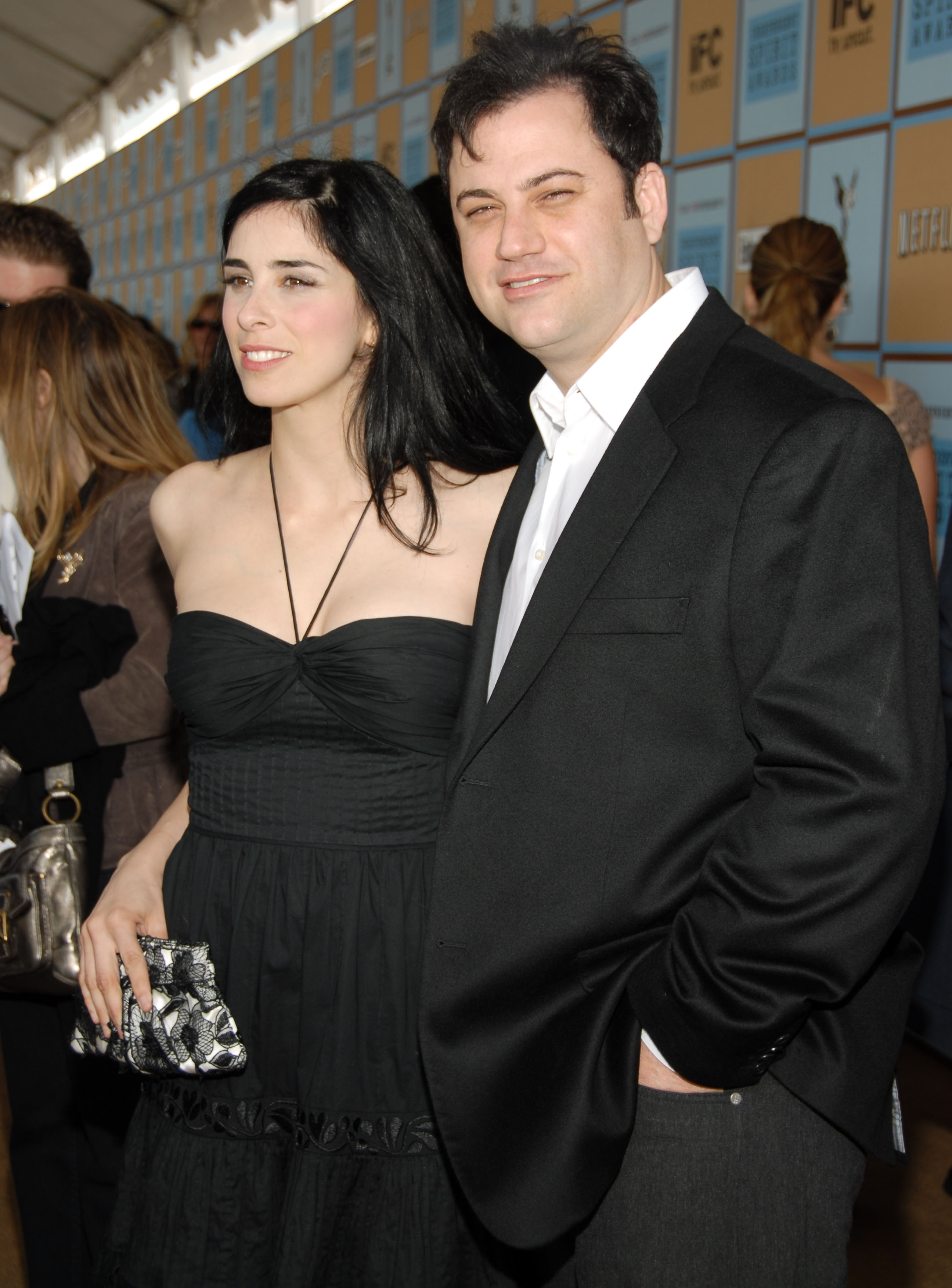 Jimmy Kimmel mit dem Zeremonienmeister bei den Independent Spirit Awards 2006 am 29. September 2001 | Quelle: Getty Images