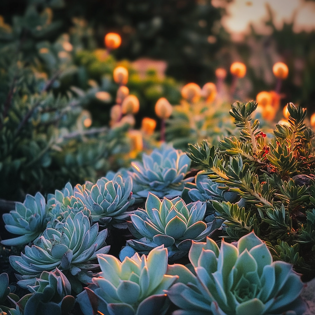 Sukkulenten in einem Garten | Quelle: Midjourney