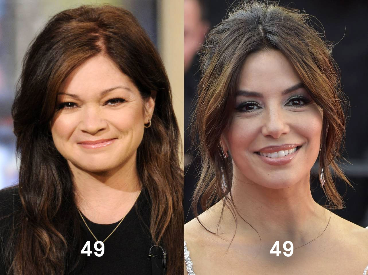 Valerie Bertinelli und Eva Longoria mit 49 Jahren | Quelle: Getty Images