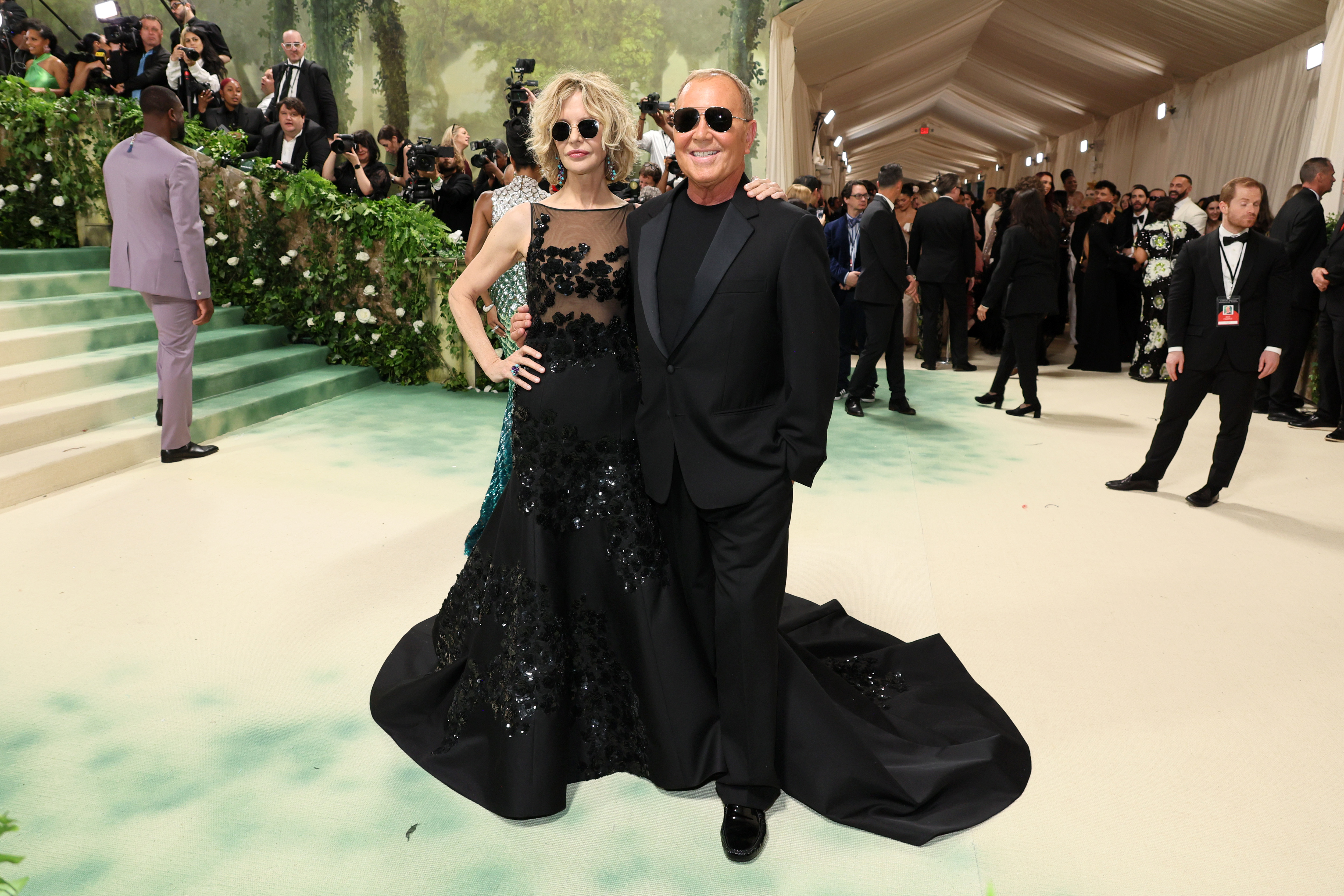 Meg Ryan und Michael Kors bei der Met Gala zur Feier von "Sleeping Beauties": Reawakening Fashion" in New York City am 6. Mai 2024 | Quelle: Getty Images