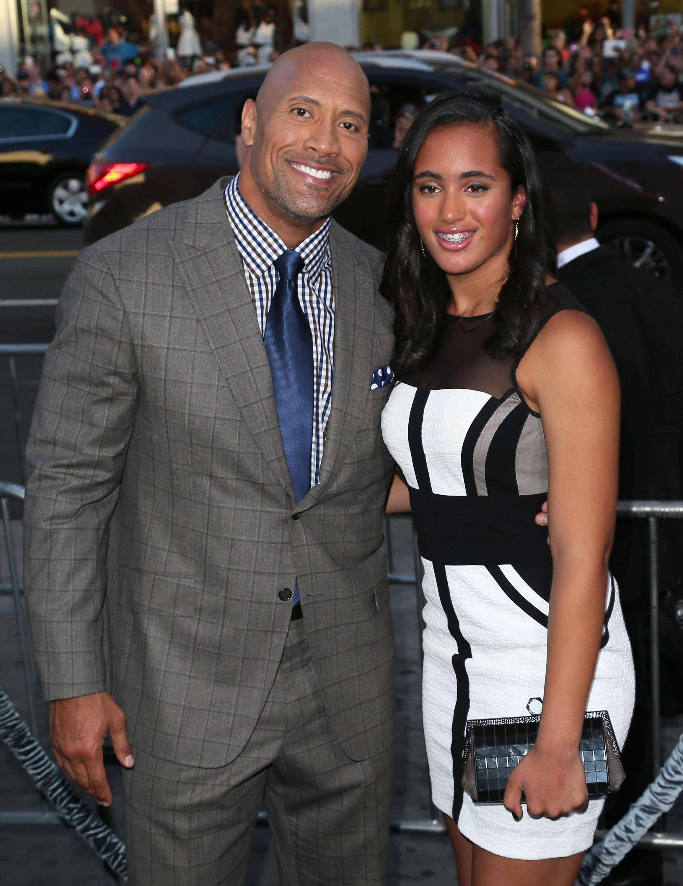 Dwayne und Simone Johnson bei der Premiere von "Hercules" am 23. Juli 2014 | Quelle: Getty Images