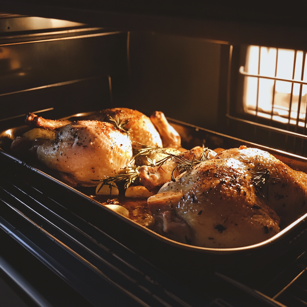 Hähnchen im Backofen braten | Quelle: Midjourney