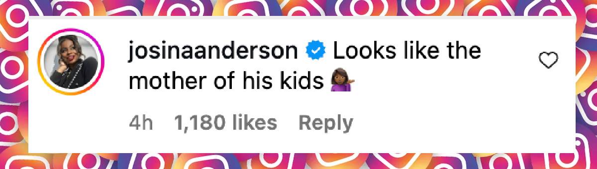 Der Kommentar eines Netizens zu Jason Momoas Freundin, datiert vom 1. August 2025 | Quelle: Instagram/adriaarjona
