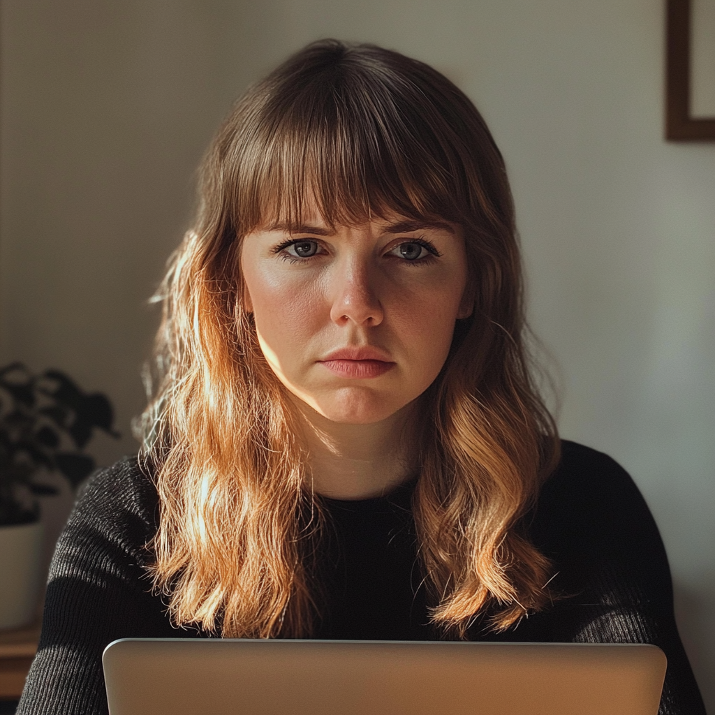Eine Frau benutzt ihren Laptop | Quelle: Midjourney