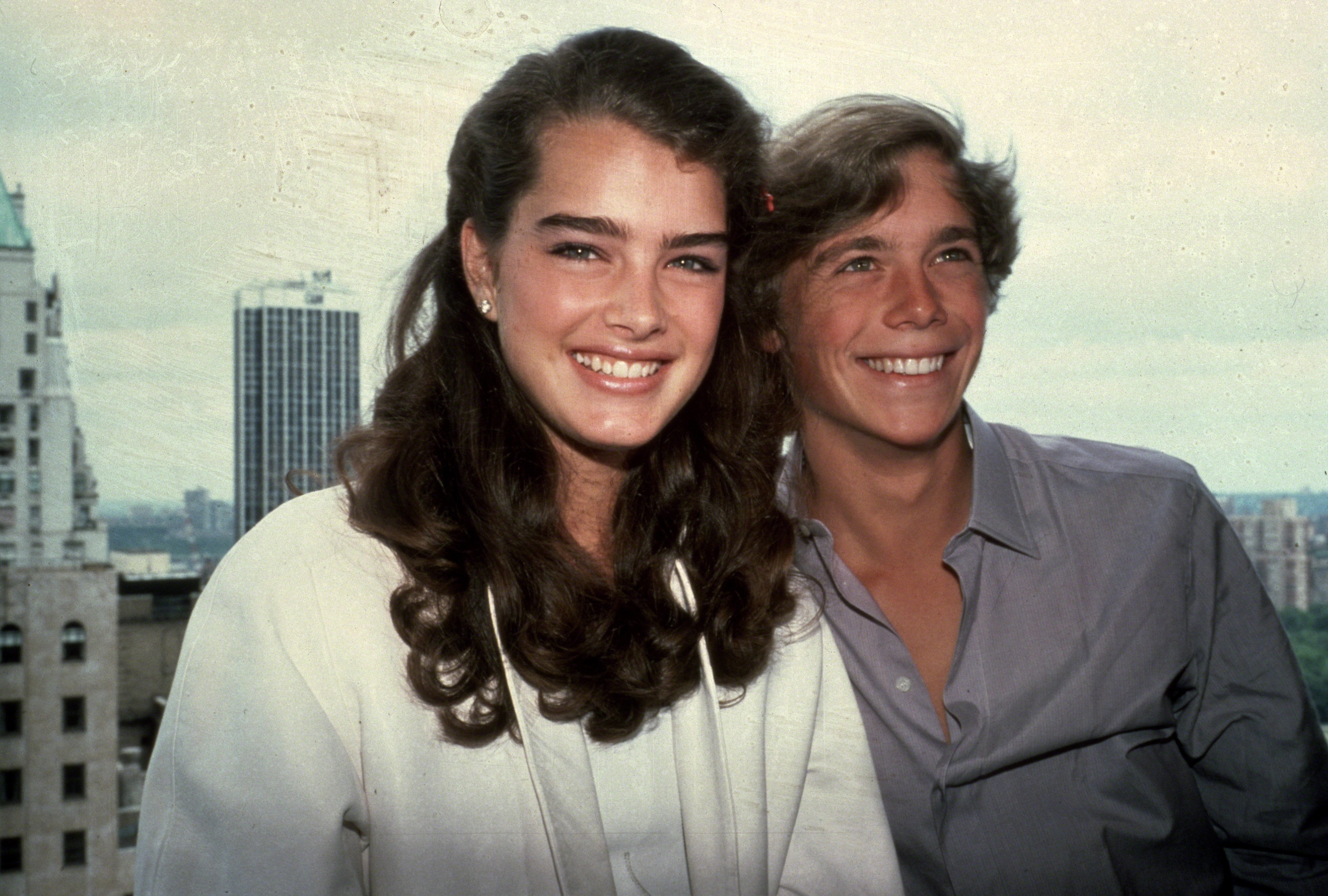 Brooke Shields und Christopher Atkins in New York, um 1980. | Quelle: Getty Images