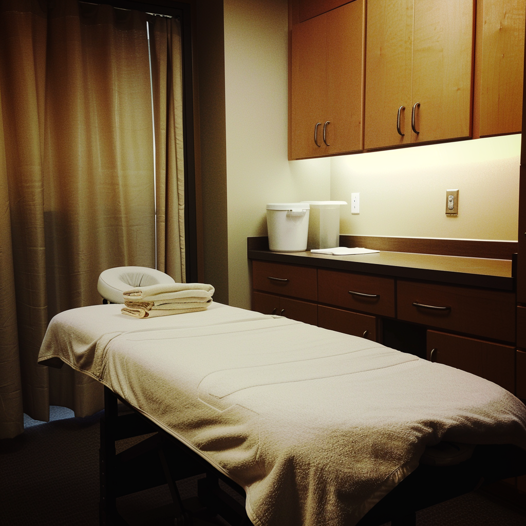 Das Zimmer eines Massagetherapeuten | Quelle: Midjourney