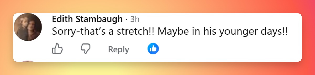 Ein Zuschauer fragt, ob der Schauspieler diese Anerkennung verdient, und meint, er sei in jüngeren Jahren attraktiver gewesen. | Quelle: Facebook/People