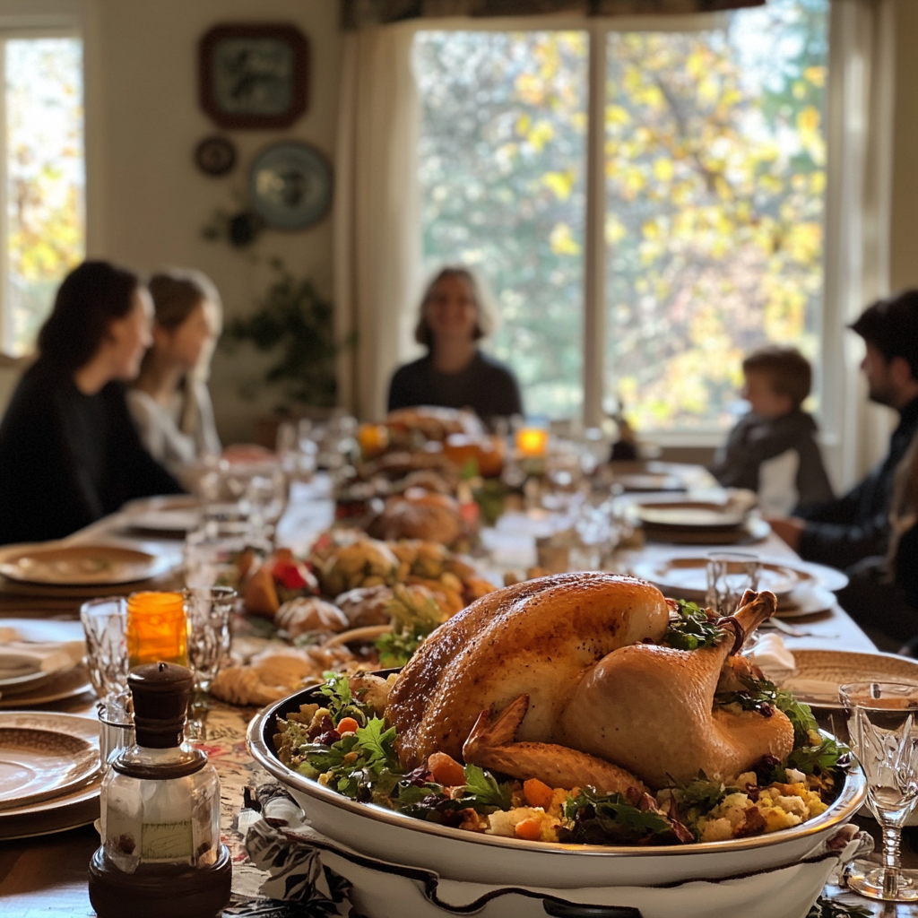 Ein Thanksgiving-Dinner | Quelle: Midjourney