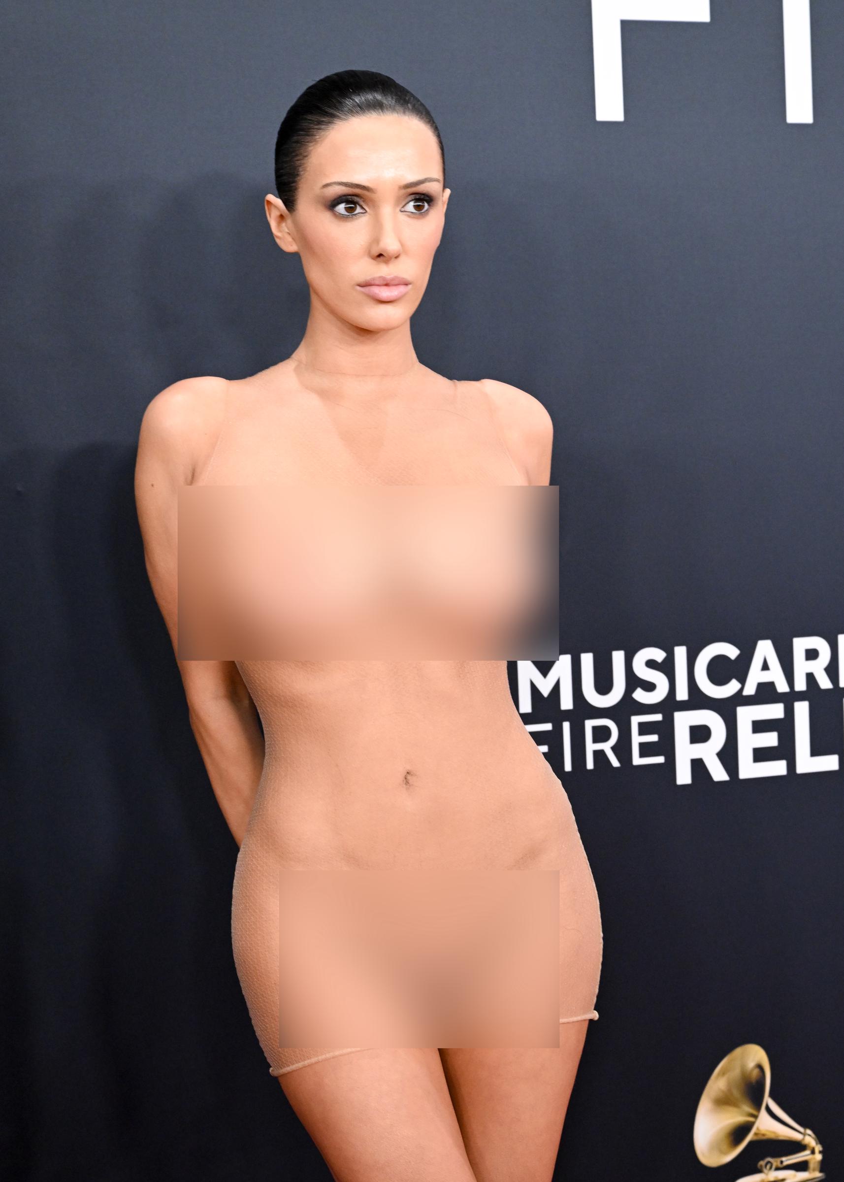 Bianca Censori bei den 67th Annual Grammy Awards am 2. Februar 2025 in Los Angeles, Kalifornien. | Quelle: Getty Images