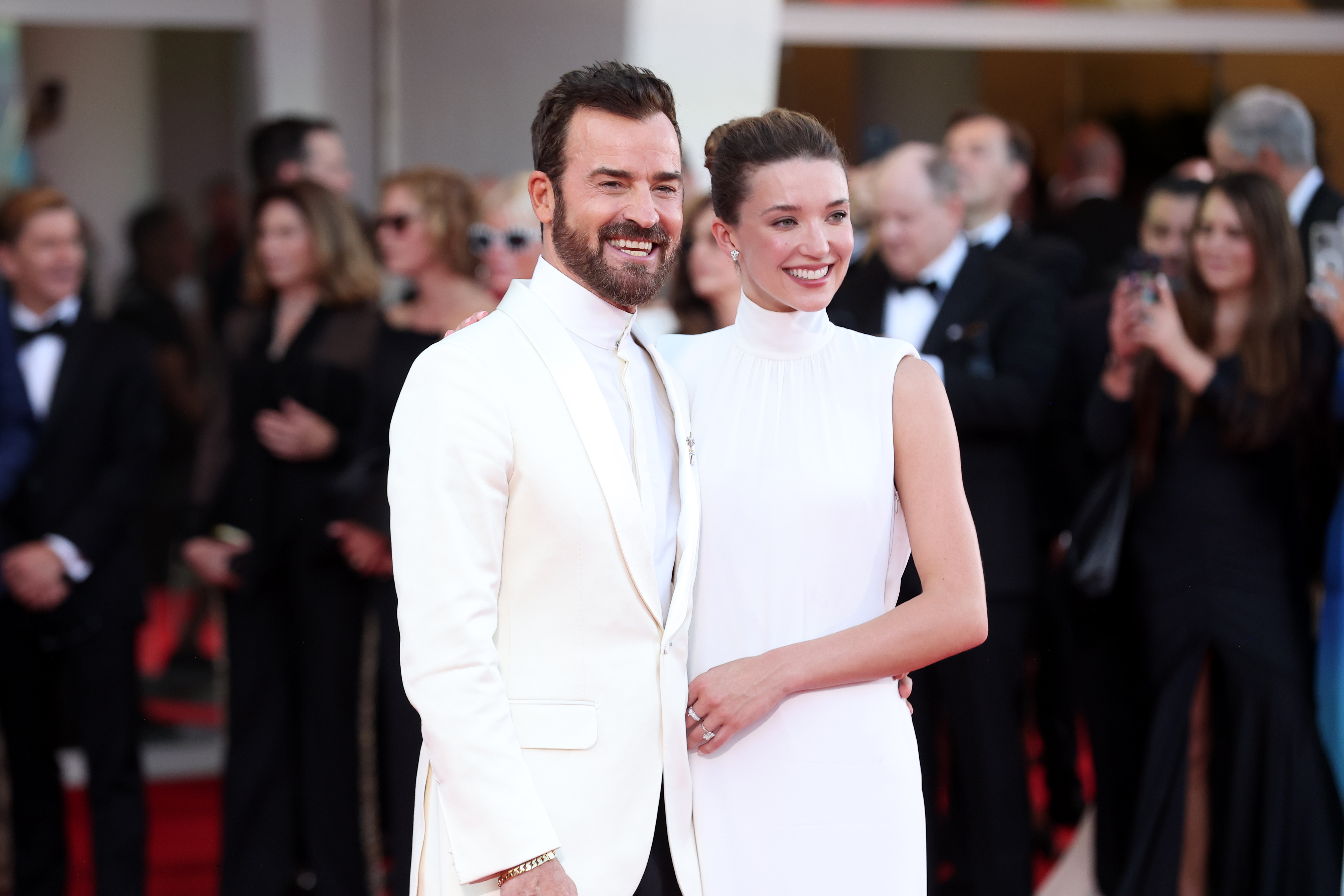 Justin Theroux und Nicole Brydon Bloom | Quelle: Getty Images