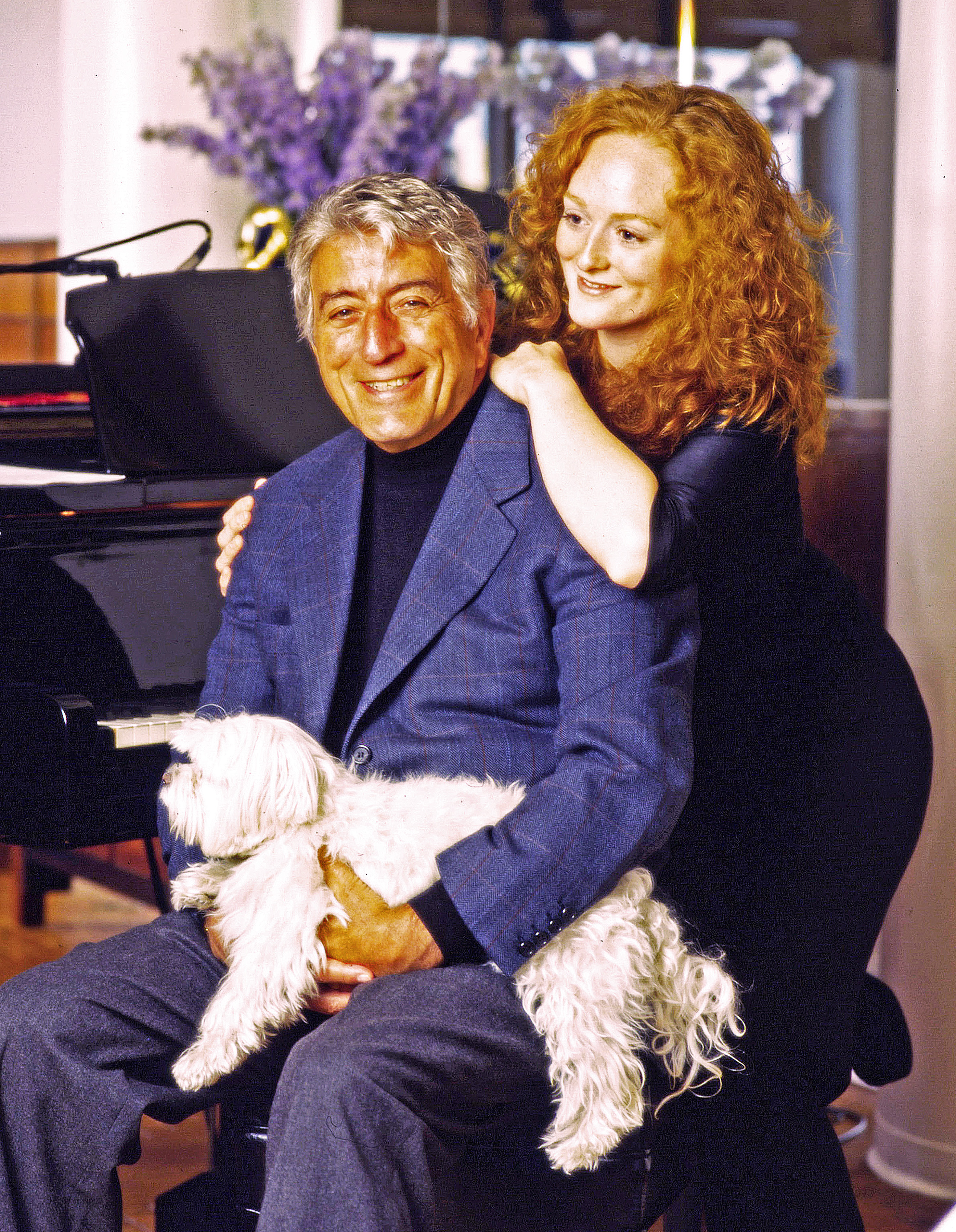 Tony und Antonia Bennett in New York, ca. 2002. | Quelle: Getty Images