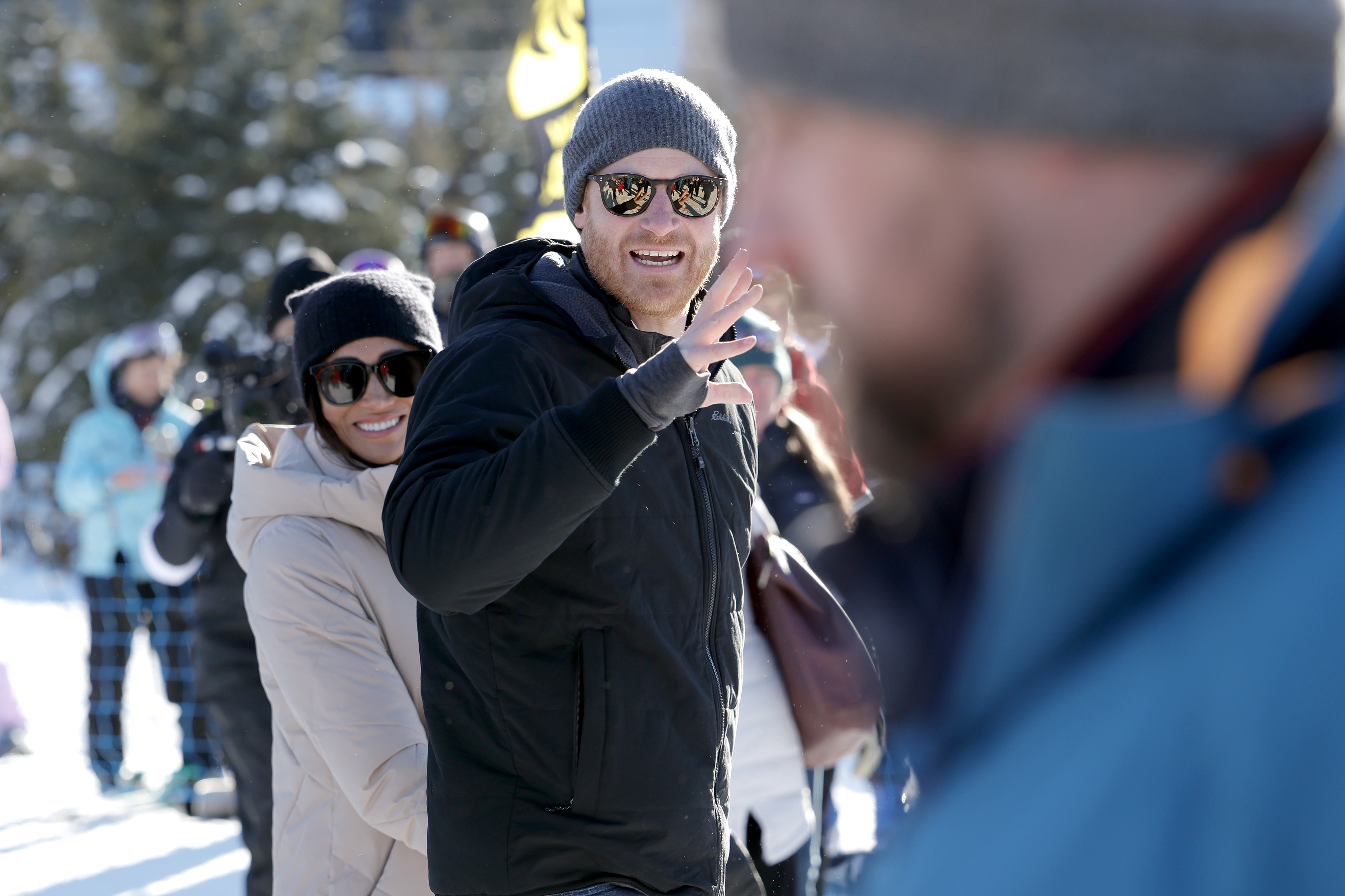 Meghan Markle und Prinz Harry am 14. Februar 2024 in Whistler, British Columbia | Quelle: Getty Images