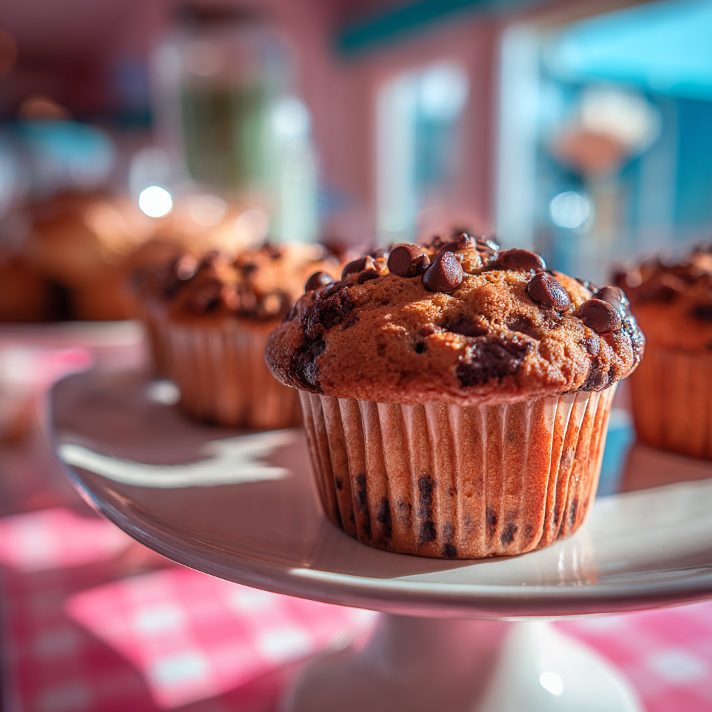 Ein Schokoladenchip-Muffin | Quelle: Midjourney