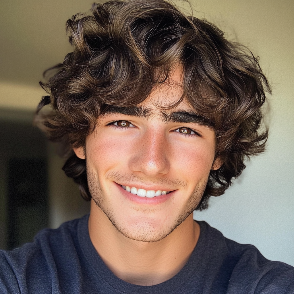 Ein lächelnder Teenager | Quelle: Midjourney