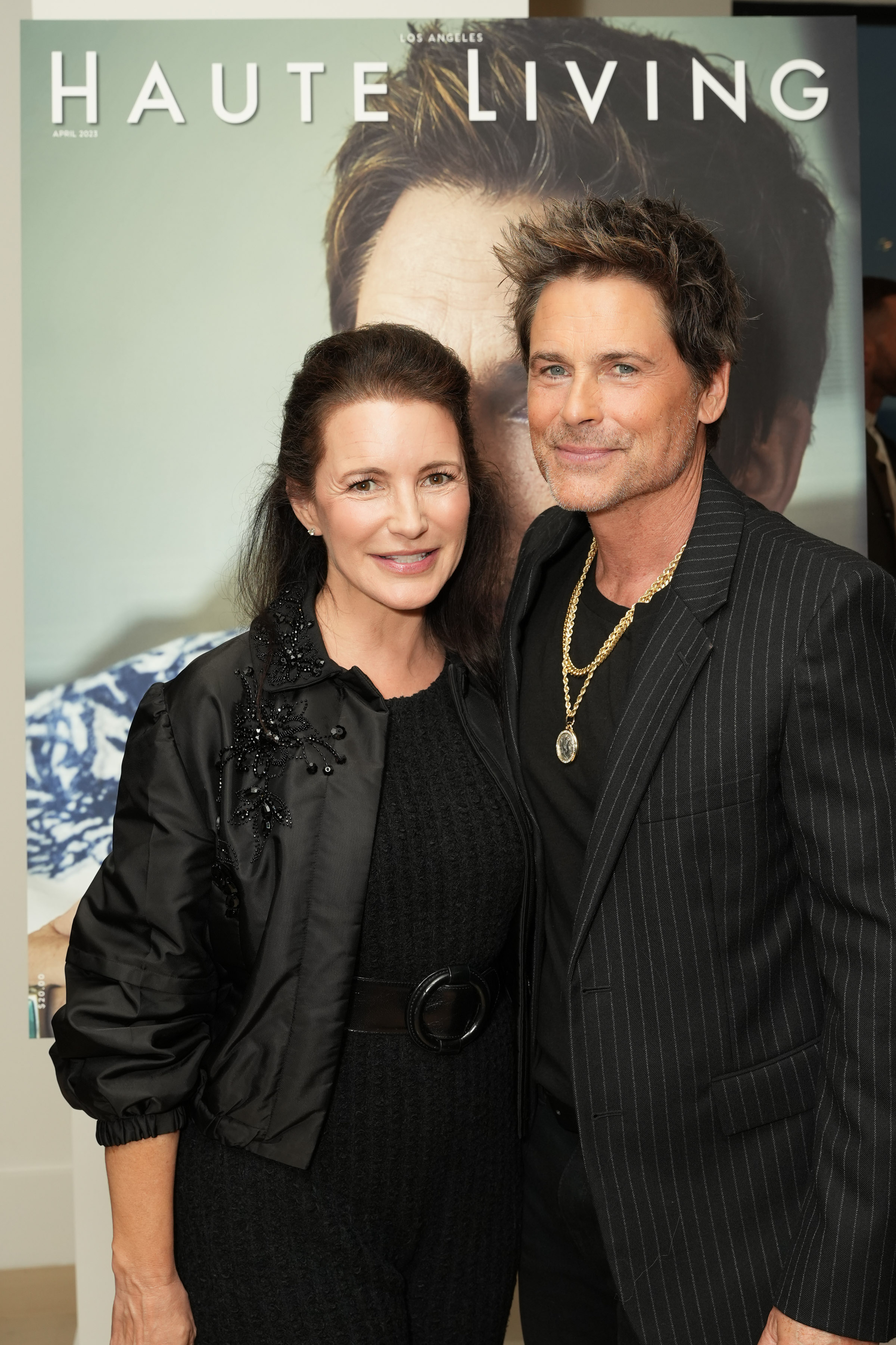 Kristin Davis und Rob Lowe auf der Haute Living Celebrates Rob Lowe Together am 24. April 2023 in Malibu, Kalifornien. | Quelle: Getty Images