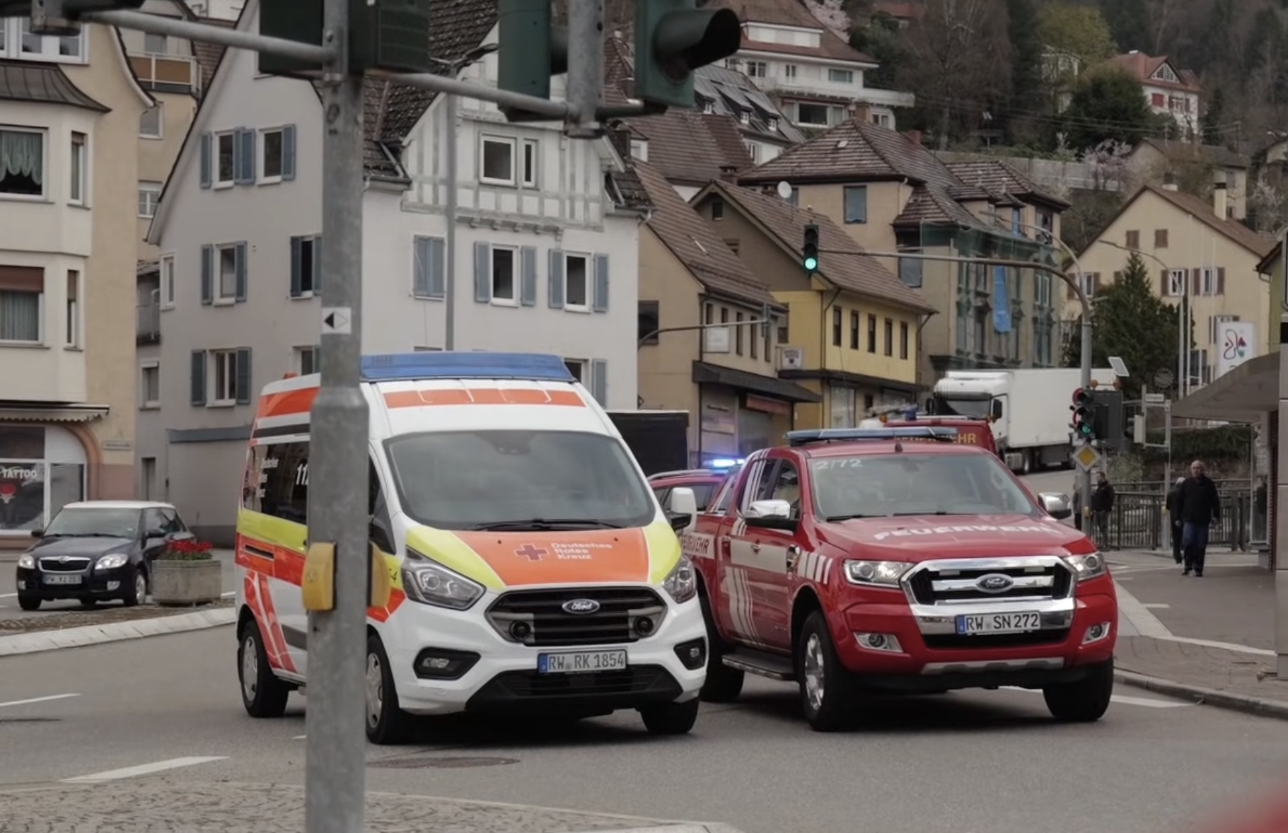 Screenshot vom Ort des Geschehens | Quelle: YouTube/Stuttgarter Zeitung & Stuttgarter Nachrichten
