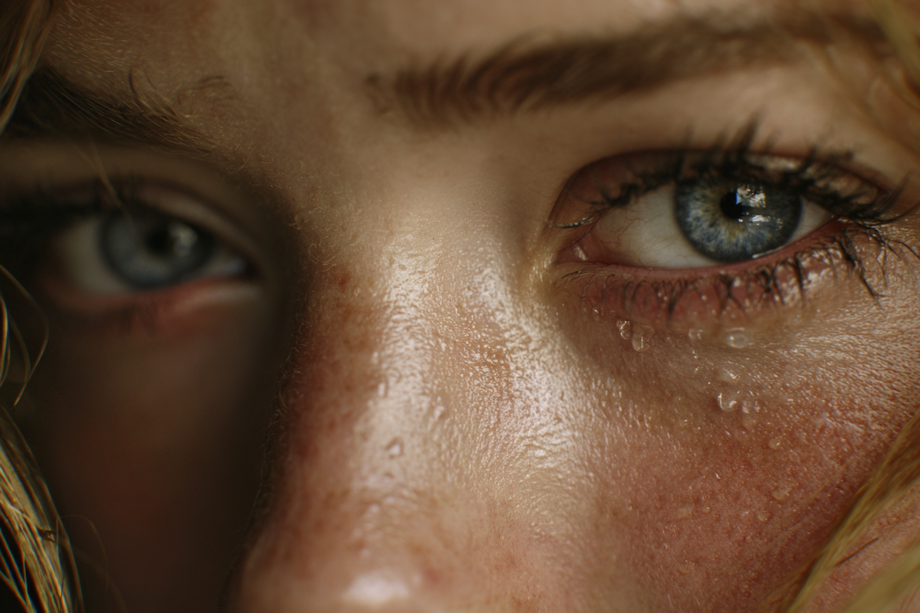 Eine Nahaufnahme der Augen einer Frau | Quelle: Midjourney