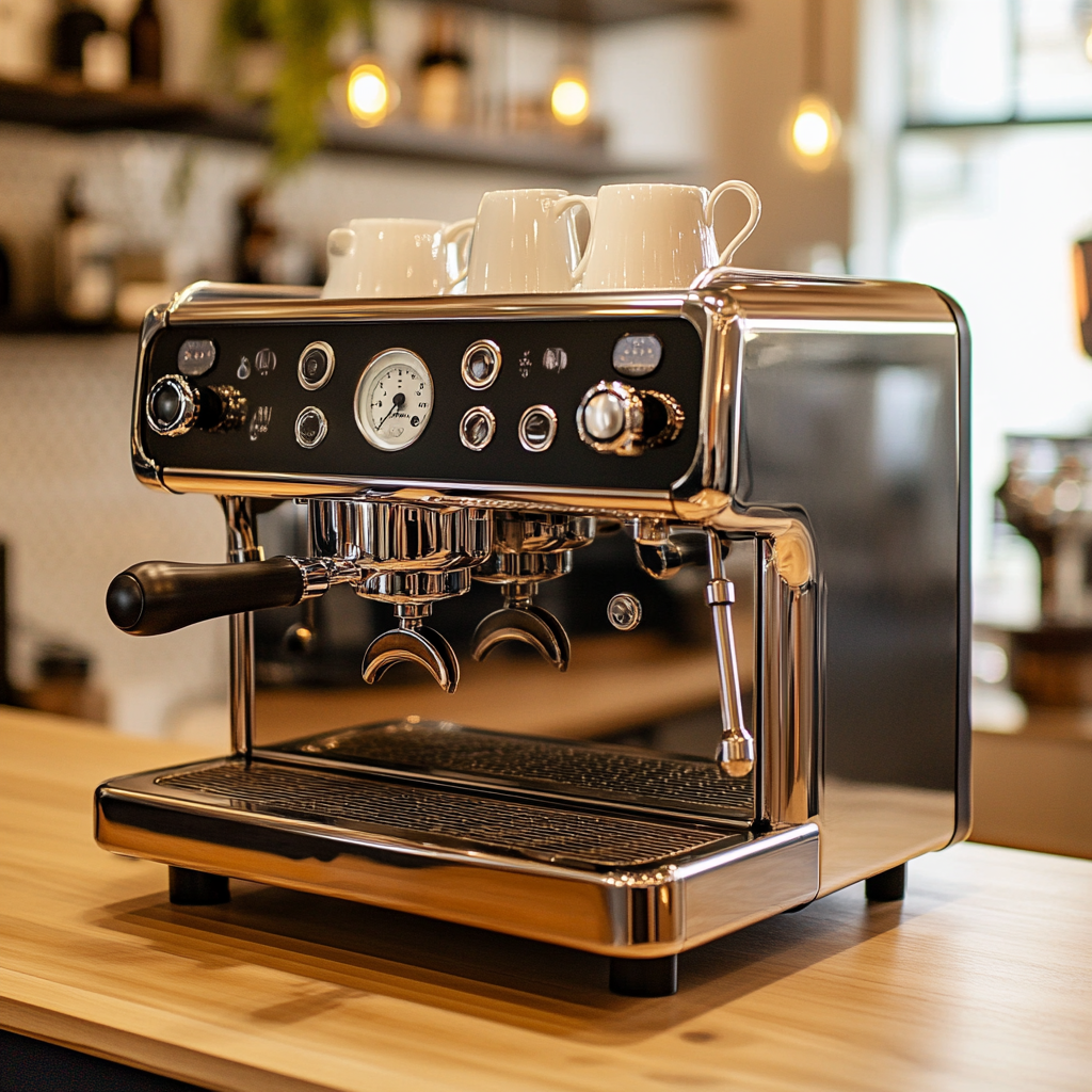 Eine Kaffeemaschine | Quelle: Midjourney