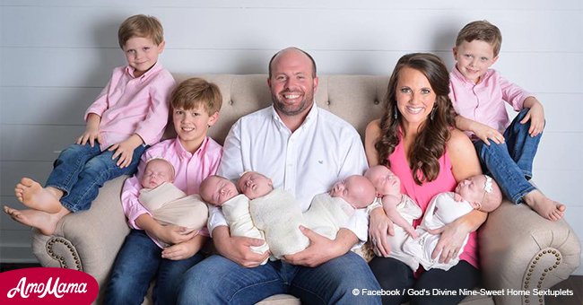 Ein Paar hat nach der dritten Schwangerschaft nun insgesamt neun Babys