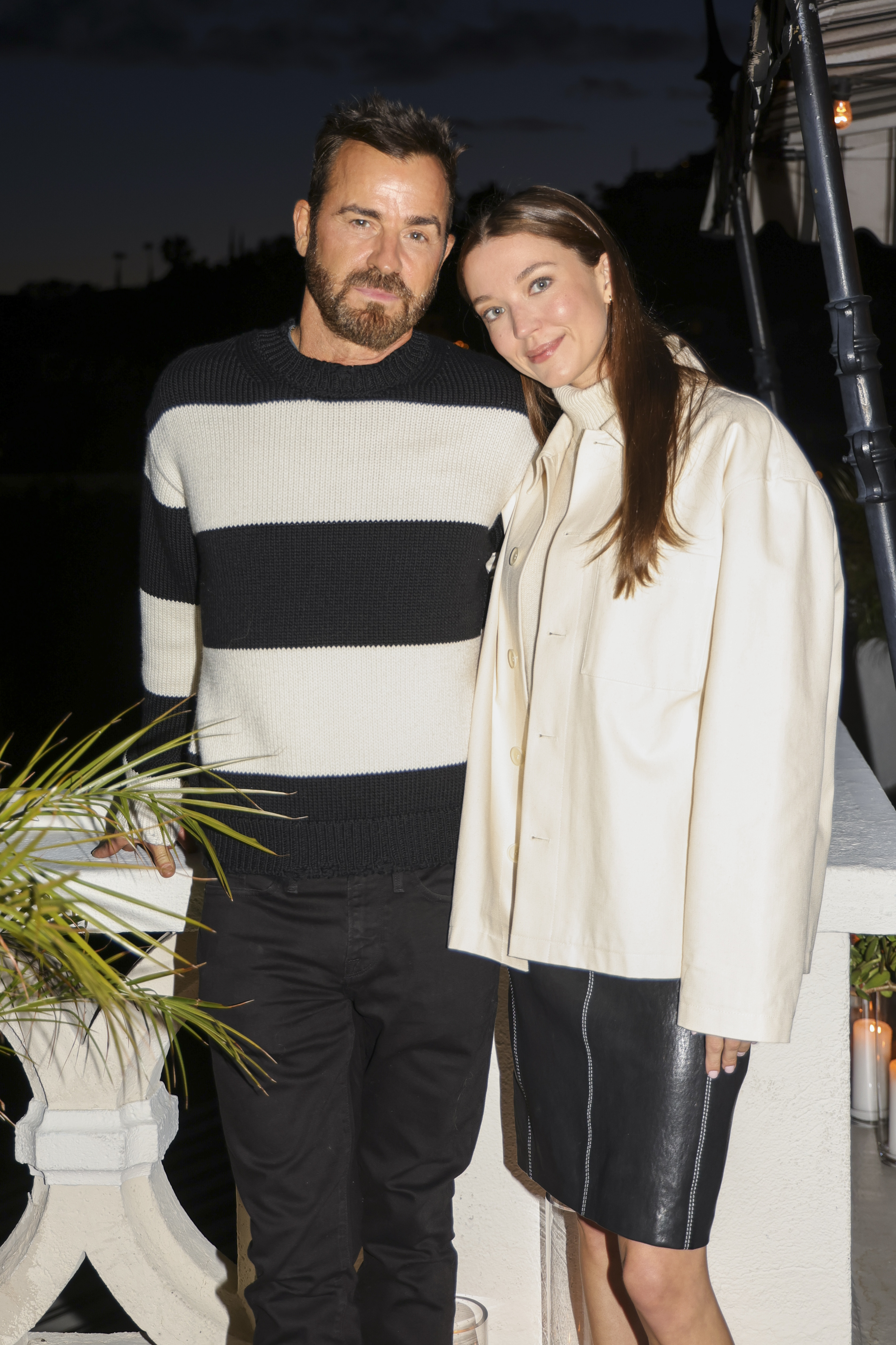 Justin Theroux und Nicole Brydon Bloom beim Frame x Amelia Gray Dinner in Los Angeles, Kalifornien am 4. April 2024 | Quelle: Getty Images