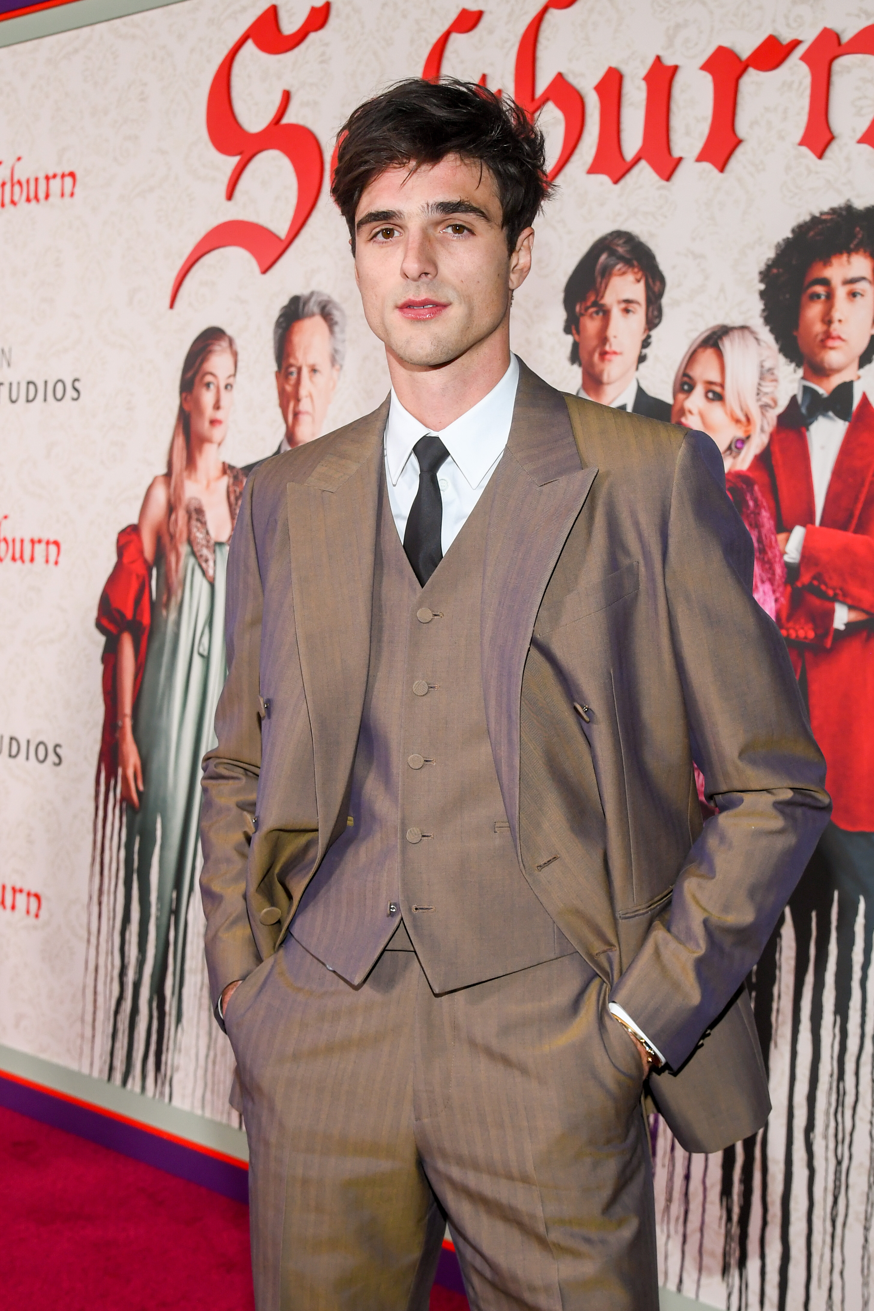 Jacob Elordi bei der Premiere von "Saltburn" am 14. November 2023, in Los Angeles, Kalifornien | Quelle: Getty Images