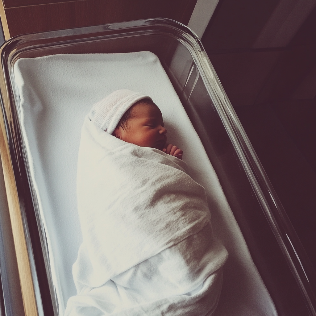 Ein Baby in einem Stubenwagen | Quelle: Midjourney