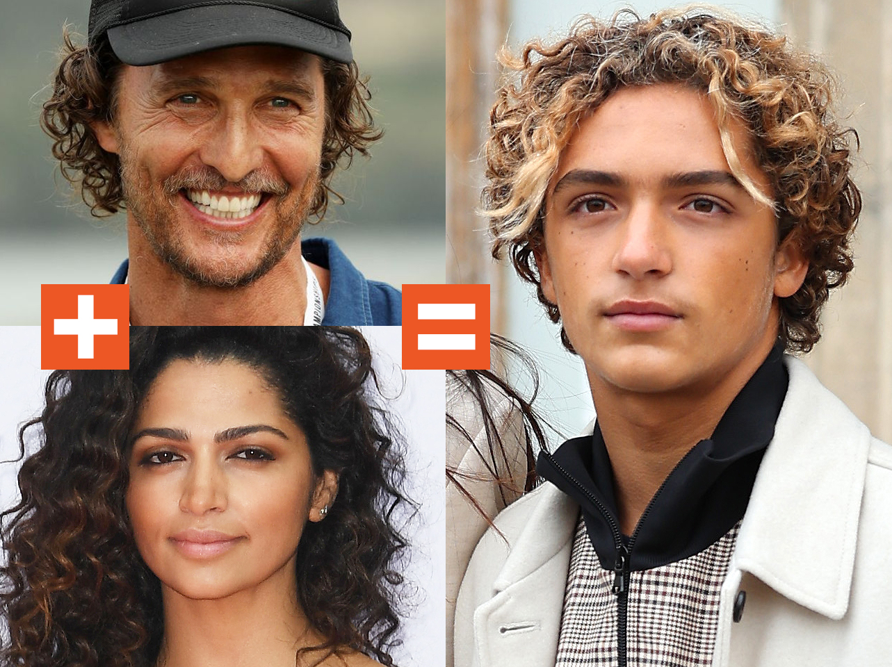 Eine Collage von Matthew McConaughey, Camila Alves und Levi McConaughey | Quelle: Getty Images