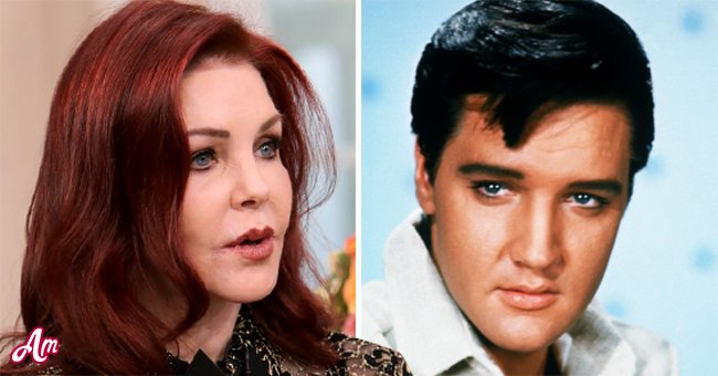Priscilla Presley (links) und Elvis Presley (rechts) | Quelle: Getty Images