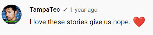 Kommentar eines Benutzers zu einem Video eines Mannes, der half, einen Polizisten nach einer schlechten Geschichte mit der Polizei zu retten. | Quelle: Youtube/CBS EveningNews