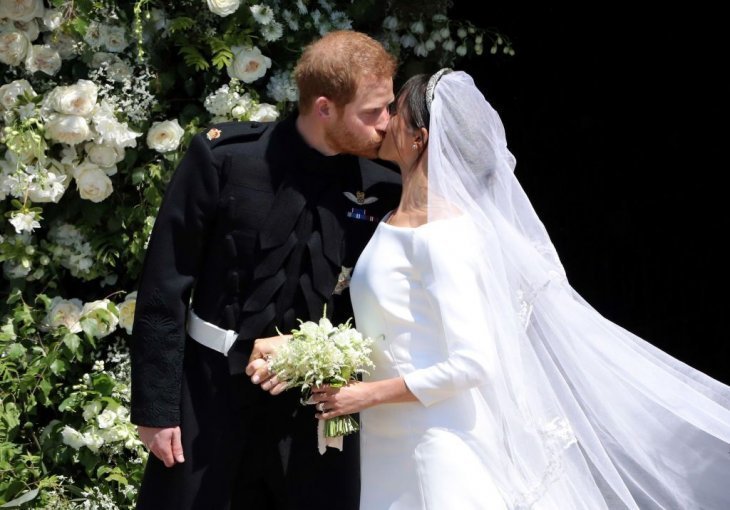 Meghan und Harry bei ihrer Hochzeit | Quelle: Getty Images