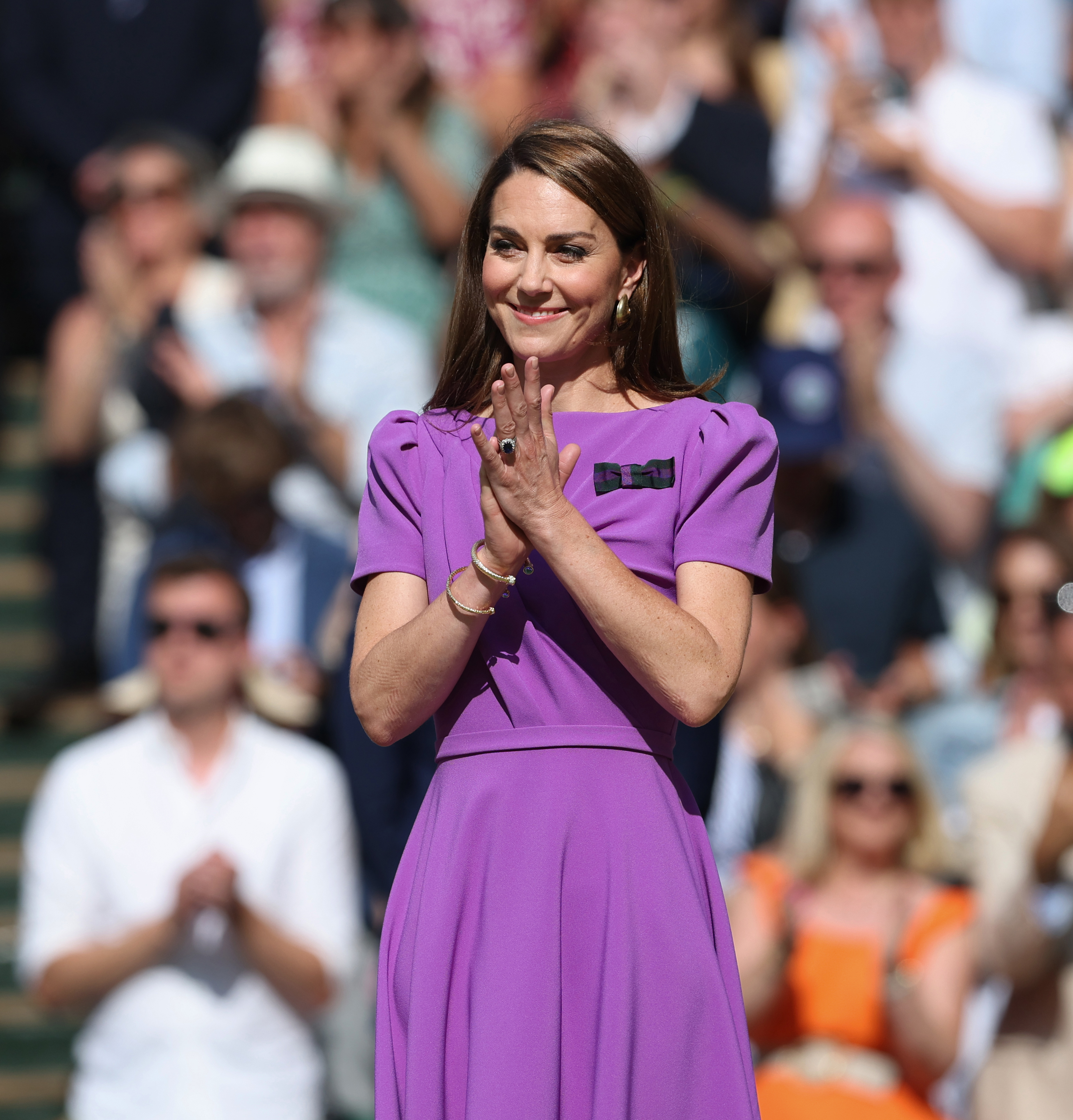 Kate Middleton im All England Lawn Tennis and Croquet Club am 14. Juli 2024 in London, England. | Quelle: Getty Images