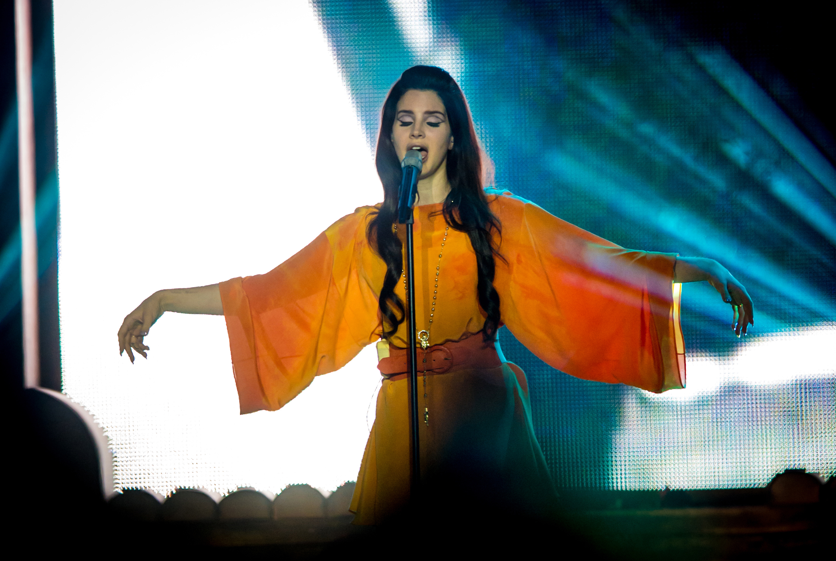 Lana Del Rey während des Konzerts im Forum di Assago in Mailand, Italien, am 7. Mai 2013. | Quelle: Getty Images