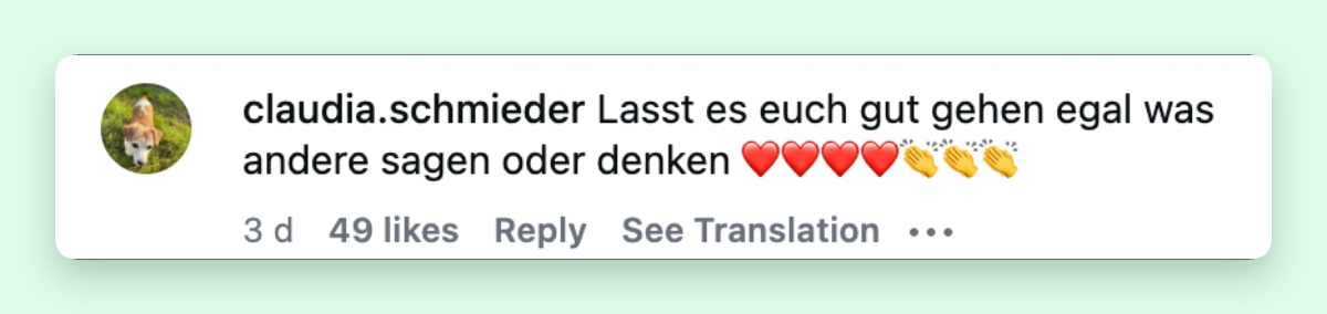 Fans fanden positive Worte für den Beitrag von Harald Glööckler | Quelle: Instagram/haraldgloeoeckler_official