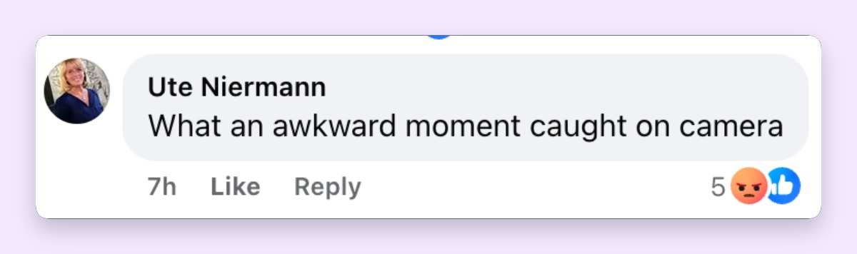Ein Internetnutzer brachte die von manchen Fans empfundene Unbeholfenheit auf den Punkt und schrieb: „Was für ein unangenehmer Moment, der da von der Kamera eingefangen wurde." Der Kommentar zeigte, wie ein einzelner Familienschnappschuss schnell zum Gesprächsthema wurde – weit über Meghans ursprüngliche Vatertagsbotschaft hinaus. | Quelle: Facebook/People