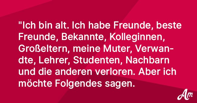 Die Antwort an eine Frau, die einen Freud verloren hat, ist vielleicht der beste Kommentar aller Zeiten