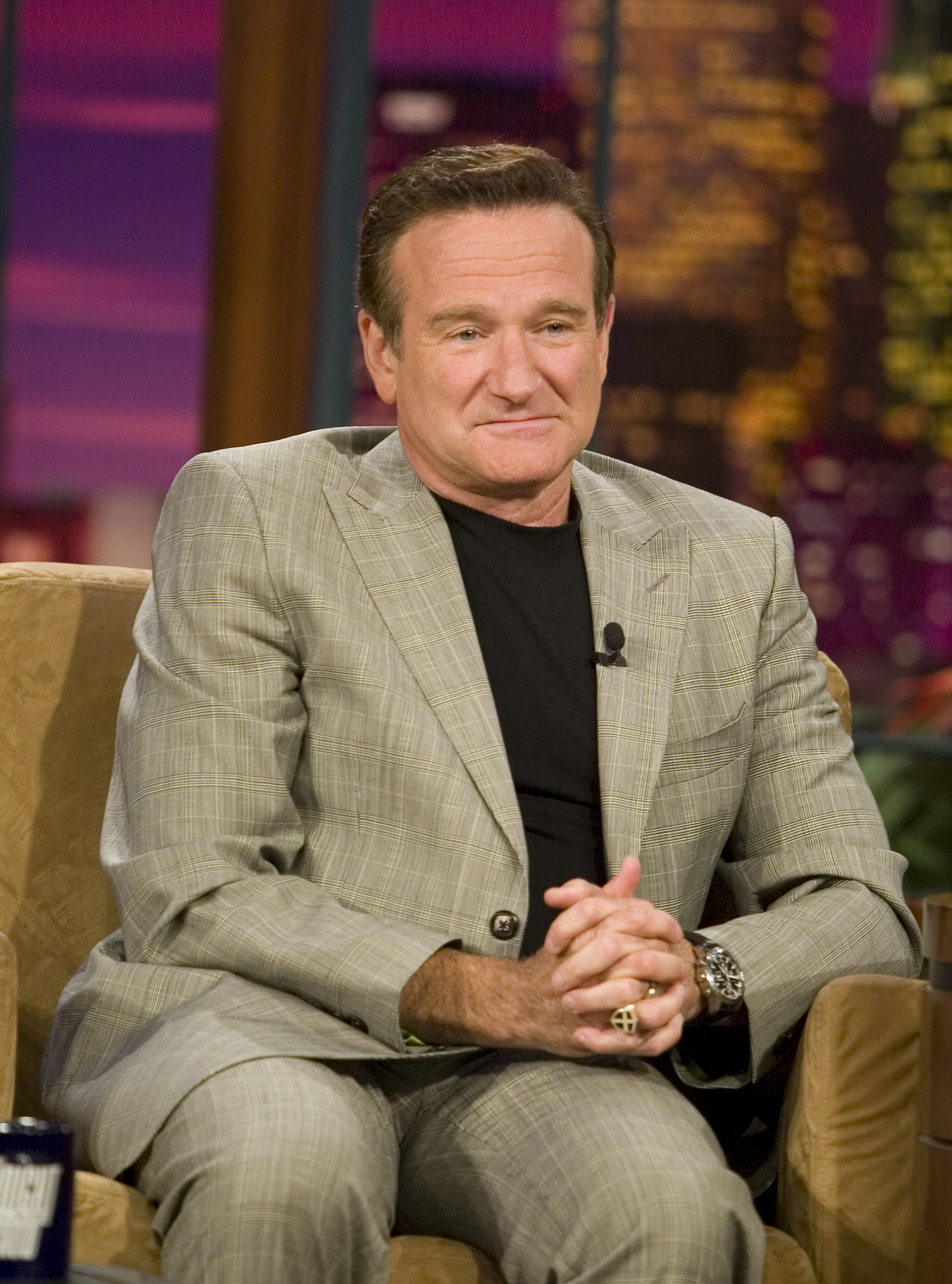 Ein undatiertes Bild von Robin Williams in der "The Tonight Show with Jay Leno" | Quelle: Getty Images