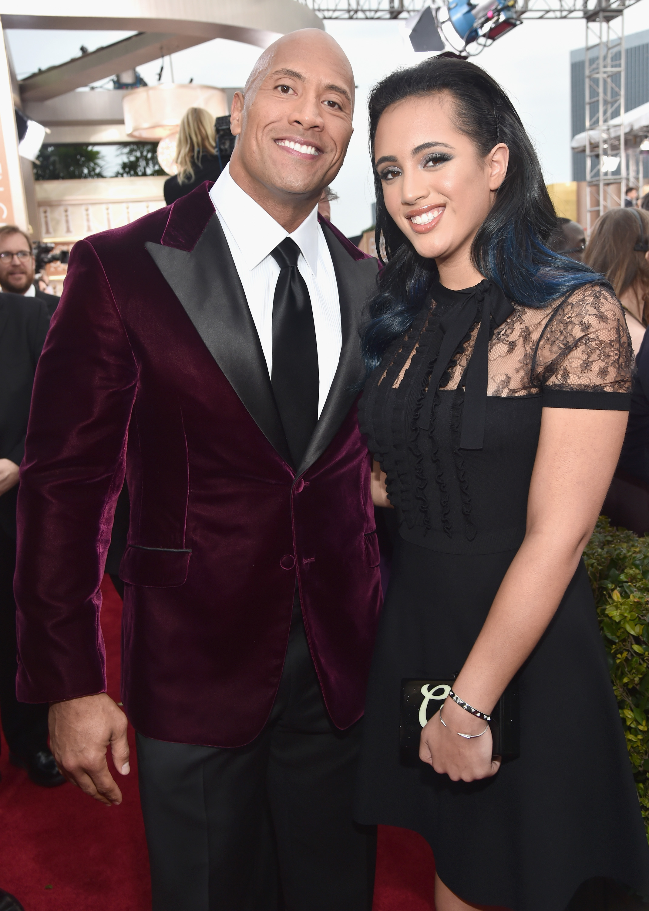 Dwayne und Simone Johnson bei den 73rd Annual Golden Globe Awards am 10. Januar 2016 | Quelle: Getty Images