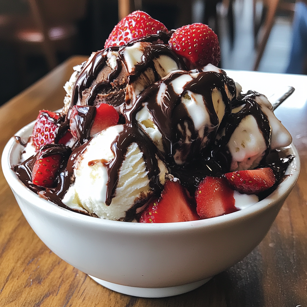 Eine große Schüssel mit Eiscreme | Quelle: Midjourney
