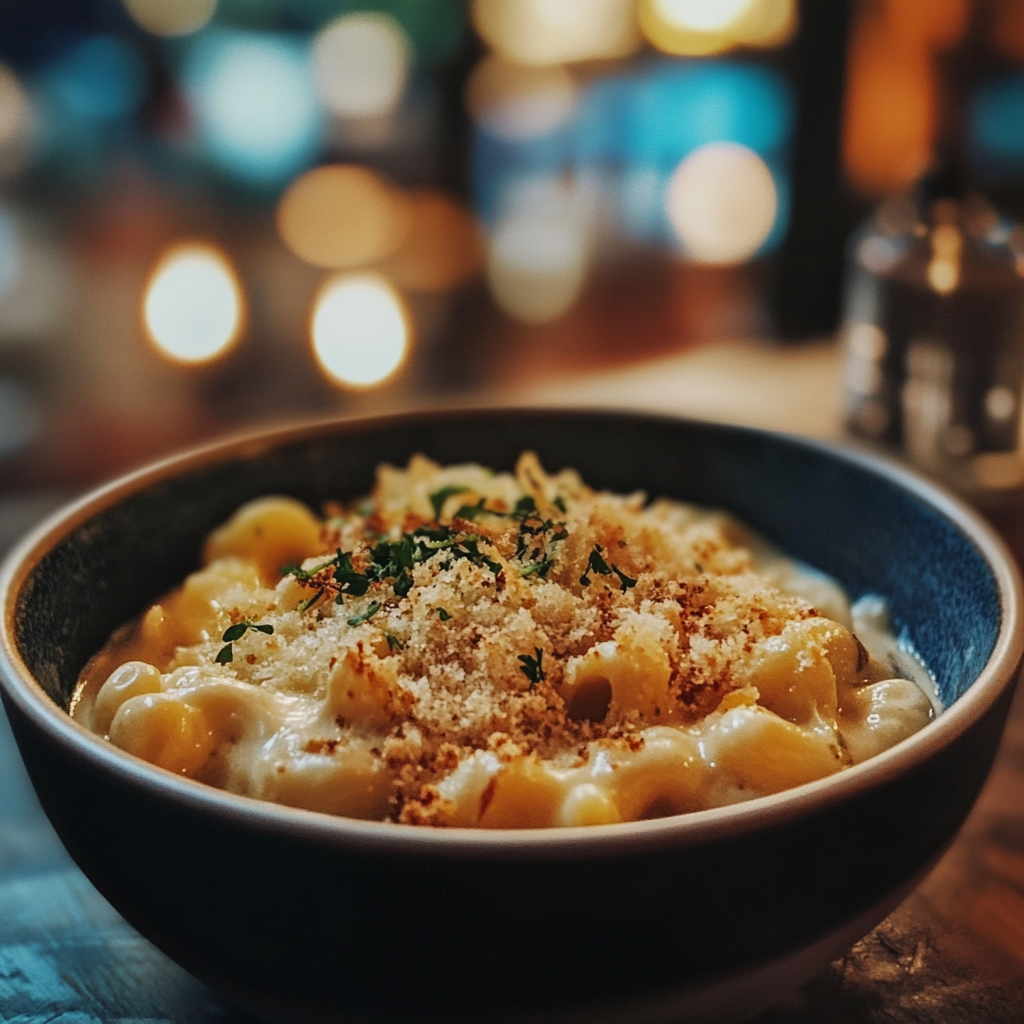 Eine Schüssel Makkaroni mit Käse | Quelle: Midjourney