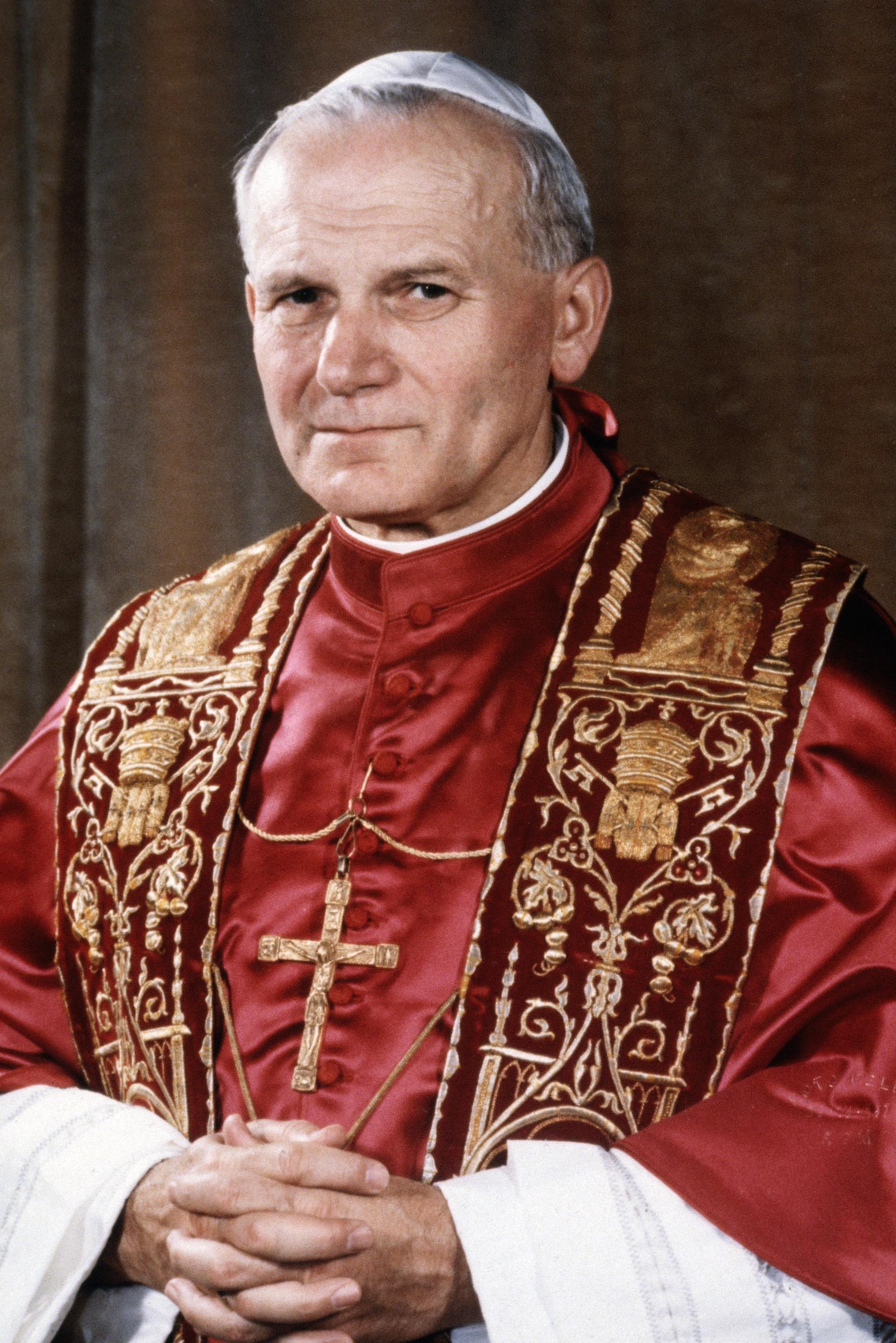 Ein offizielles Porträt von Papst Johannes Paul II. im Jahr 1979. | Quelle: Getty Images