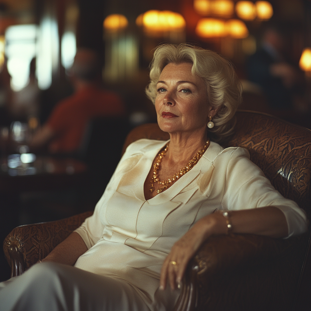 Eine reiche Frau in einem Country Club | Quelle: Midjourney