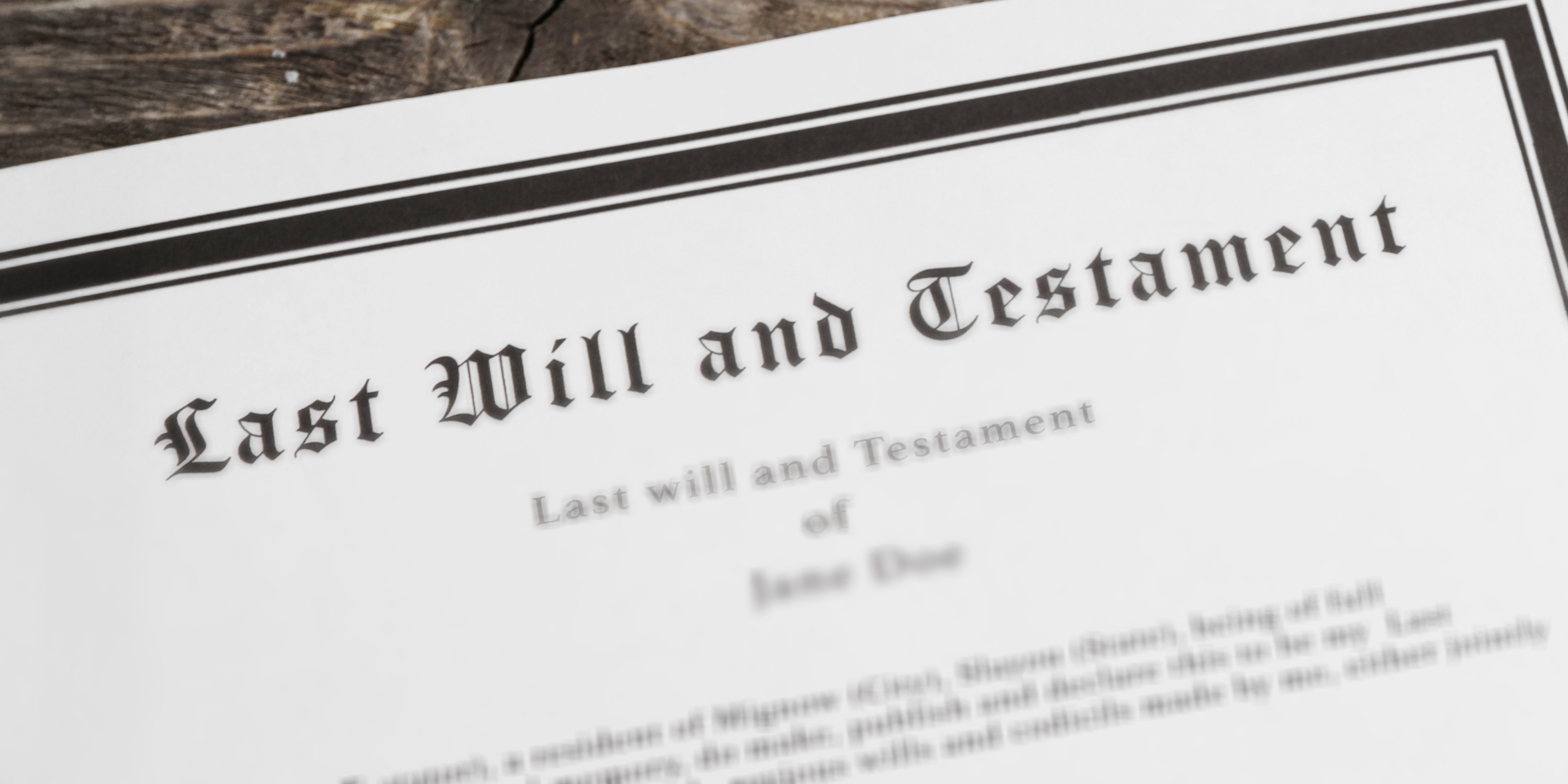 Ein Testament | Quelle: Shutterstock
