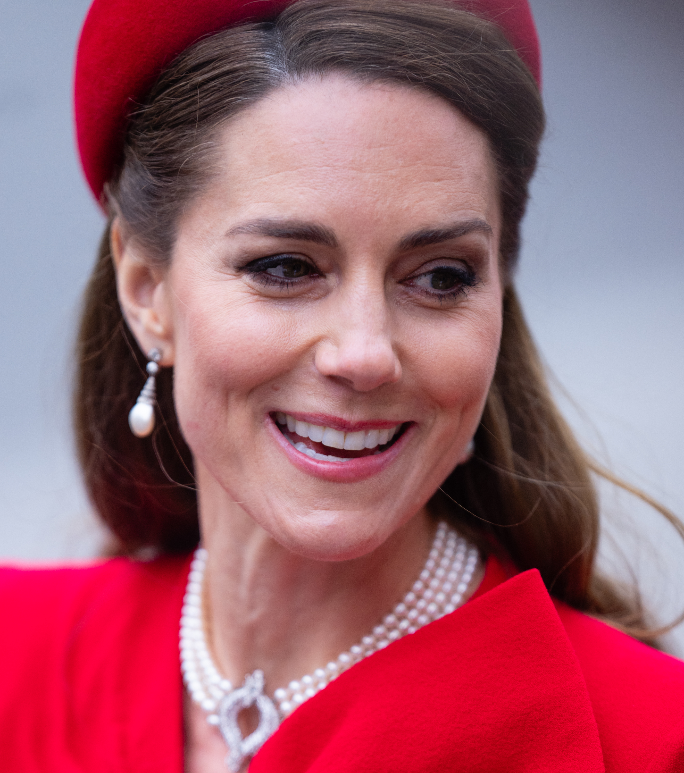 Eine Nahaufnahme von Prinzessin Catherine bei den Feierlichkeiten zum Commonwealth Day am 10. März 2025 in der Westminster Abbey, London, England | Quelle: Getty Images