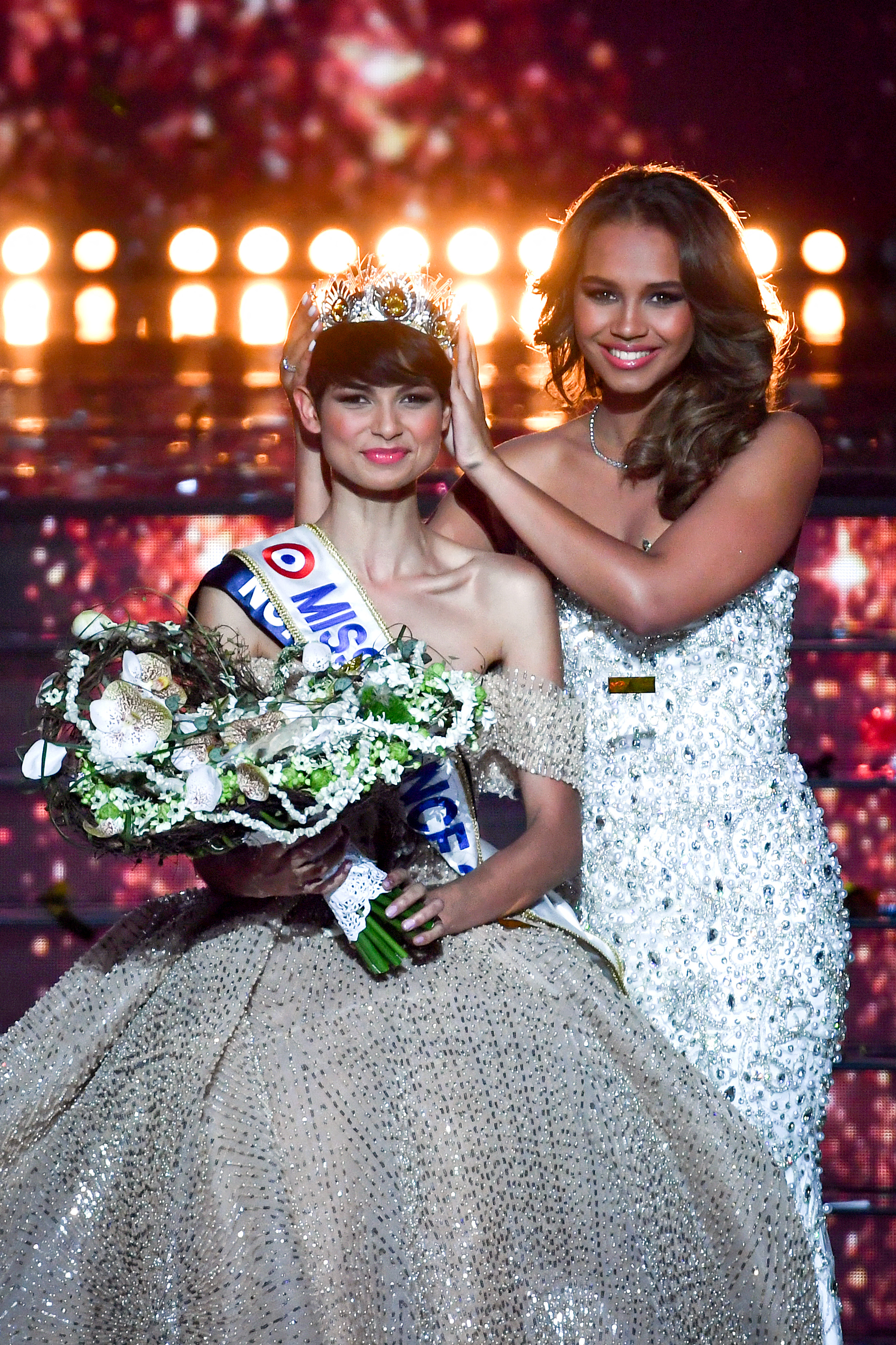 Eve Gilles, Miss Frankreich 2024, bei der Krönung zur Miss Frankreich 2024 in Dijon im Jahr 2023 | Quelle: Getty Images