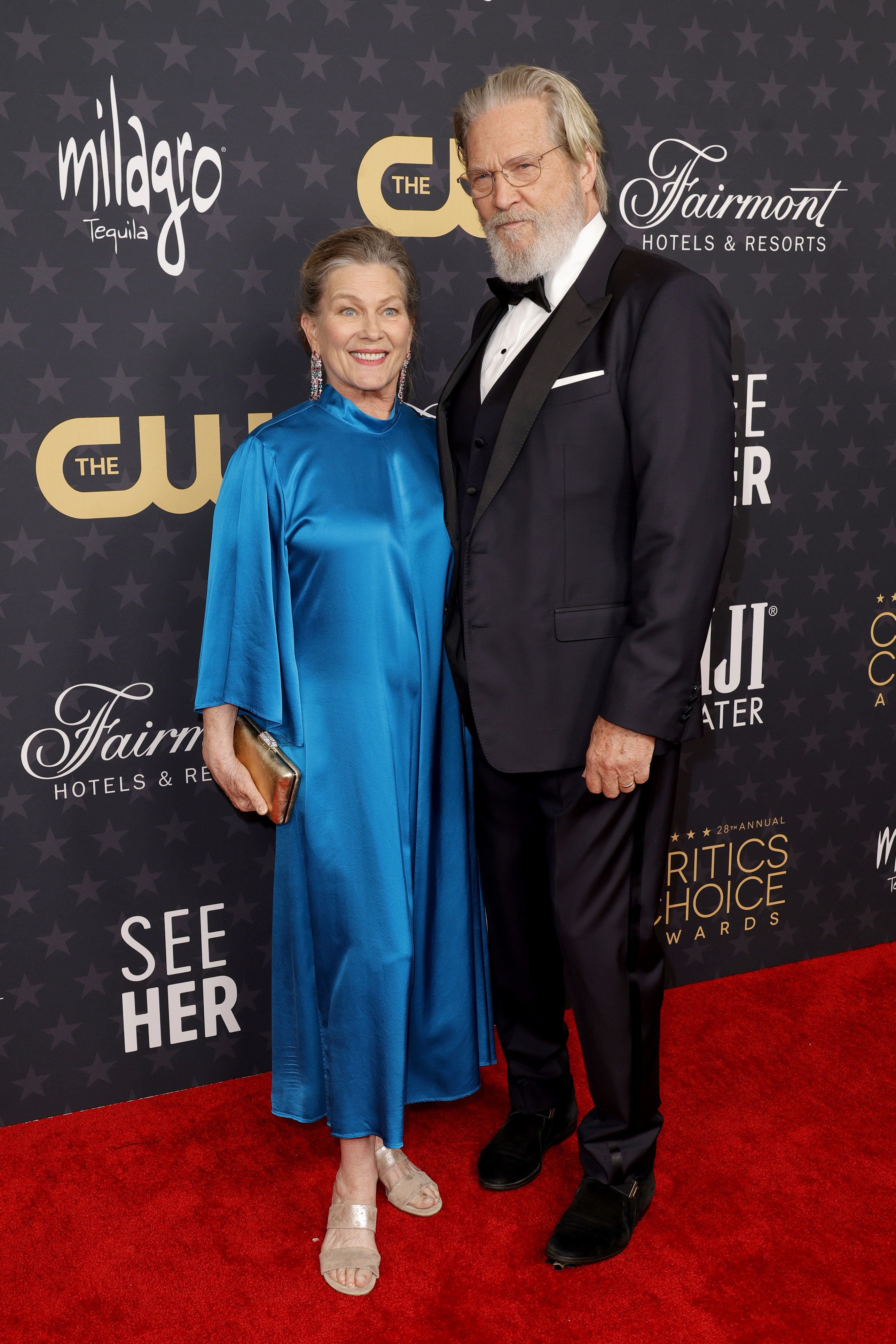 Susan und Jeff Bridges bei den 28. jährlichen Critics Choice Awards am 15. Januar 2023 in Los Angeles, Kalifornien | Quelle: Getty Images