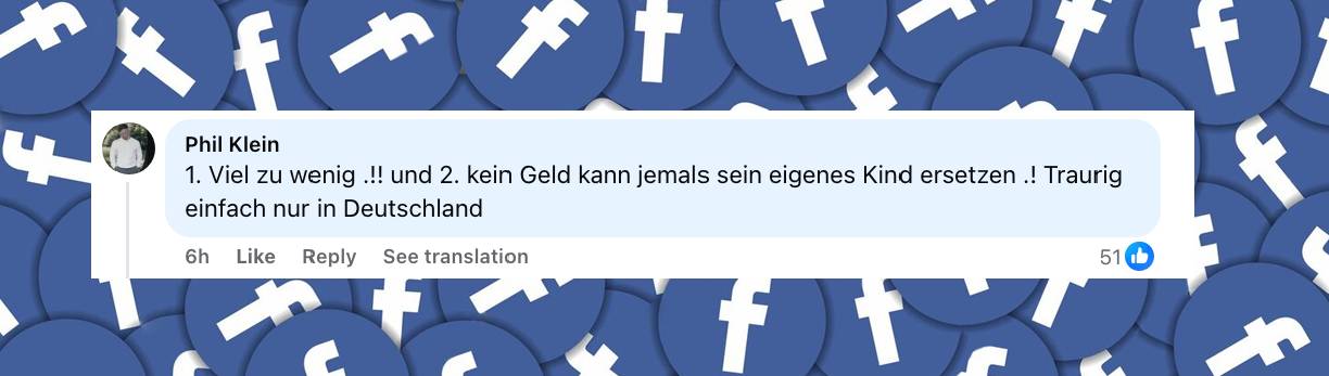 Facebook-Nutzer reagieren auf das Gerichtsurteil. Quelle: facebook.com/share/p/1EWXVJ2ewv/