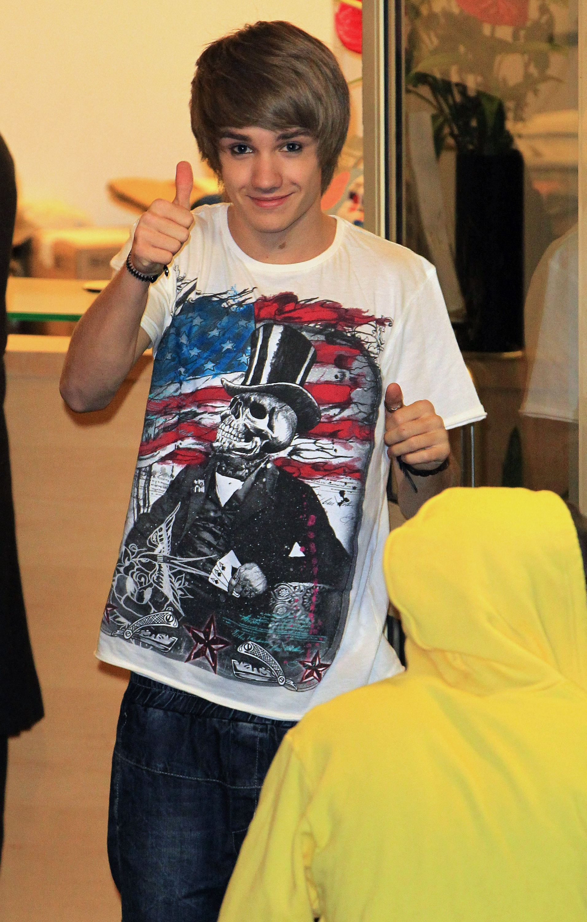 Liam Payne im "X Factor"-Studio am 31. Oktober 2010 in London, England. | Quelle: Getty Images