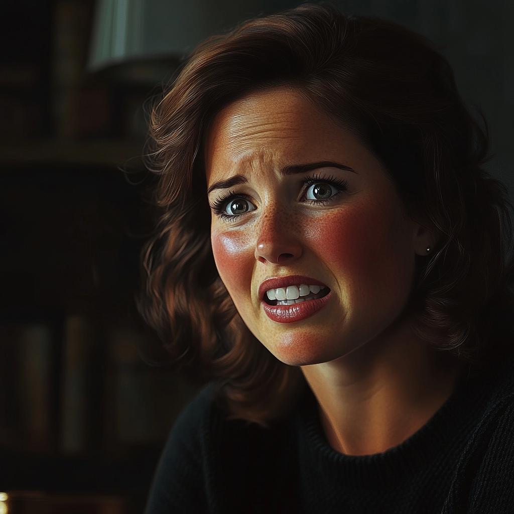 Emocjonalnie przytłoczona kobieta | Źródło: Midjourney