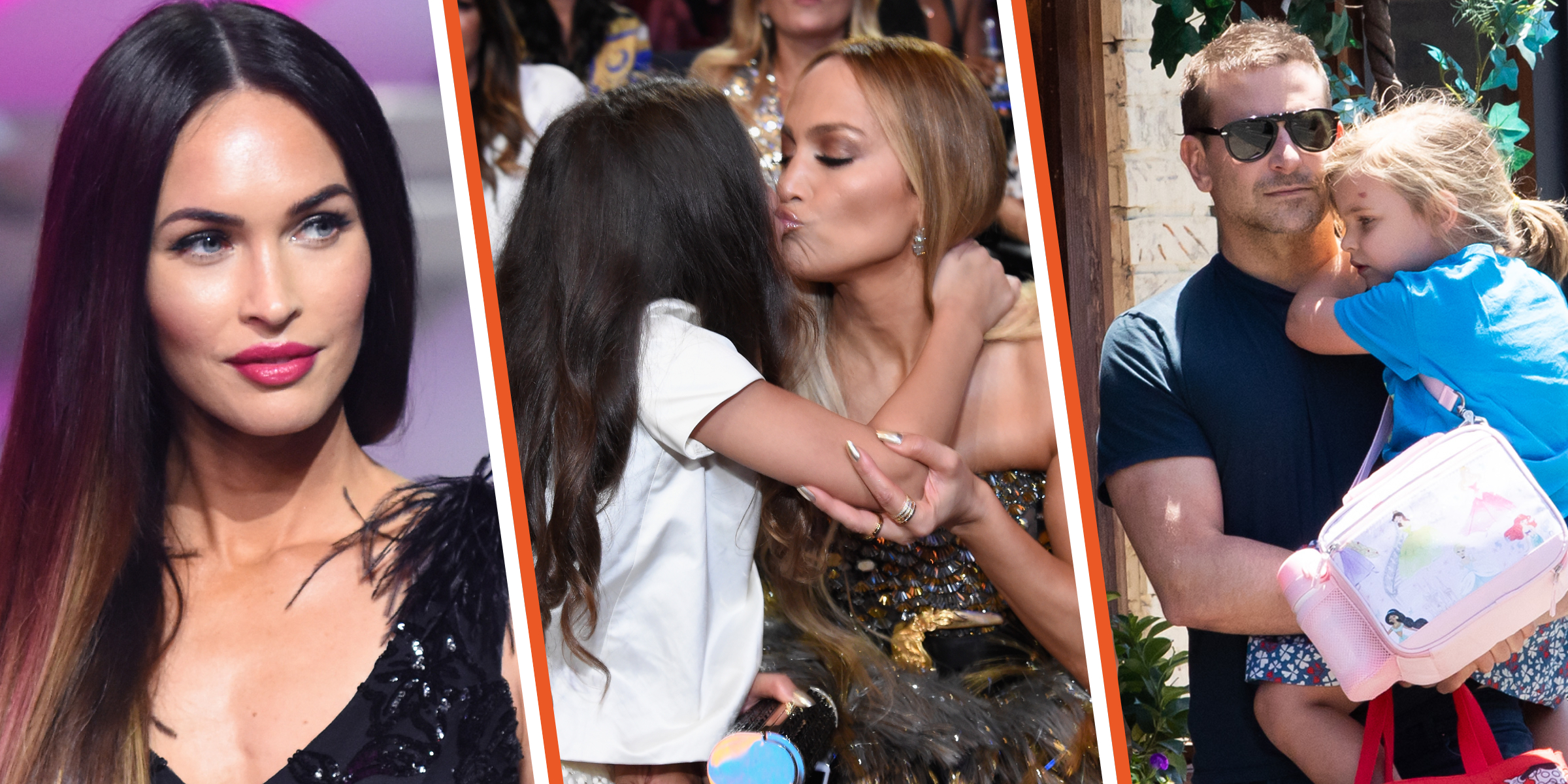 Meghan Fox | Emme Muñiz und Jennifer Lopez | Bradley Cooper und Lea Cooper | Quelle: Getty Images