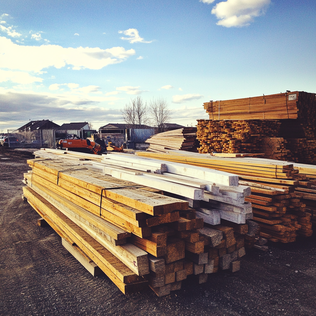 Holzstapel | Quelle: Midjourney